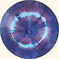 Navy & Fuschia on Blue